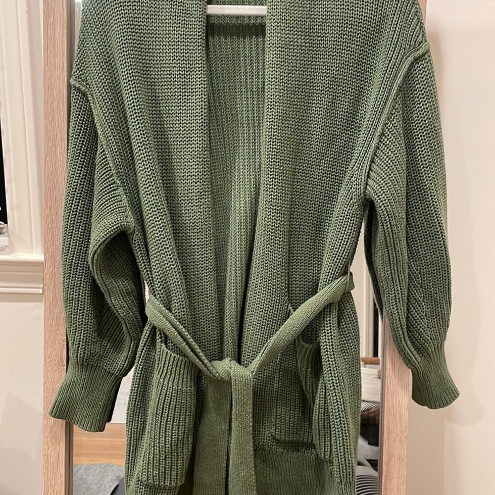 Back Beat Co. Organic Cotton Tie Cardigan